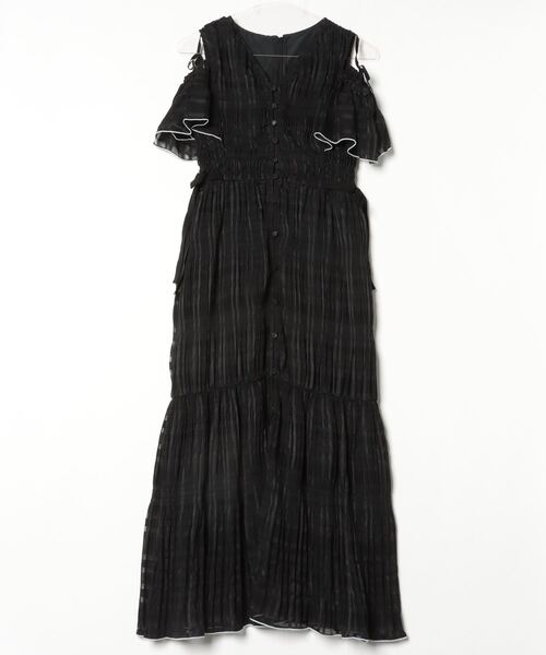 何でも揃う LANVIN ワンピース ノースリーブ ブラック ワンピース