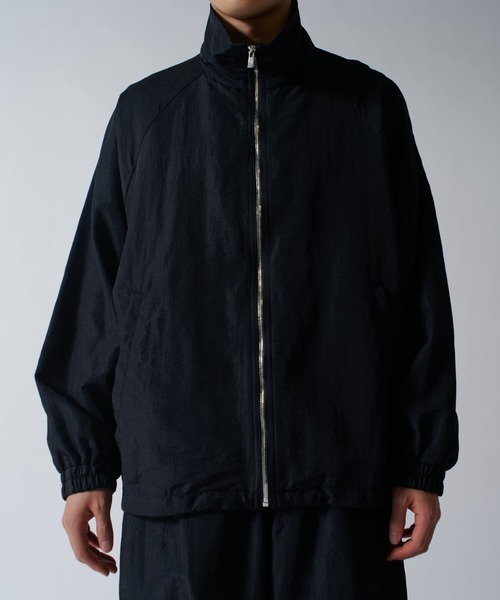 Lui's（ルイス）の「リサイクルグログラントラックジャケット（ブルゾン・メンズ・ブラック/ライトグレー・FREE）」の4枚目の写真