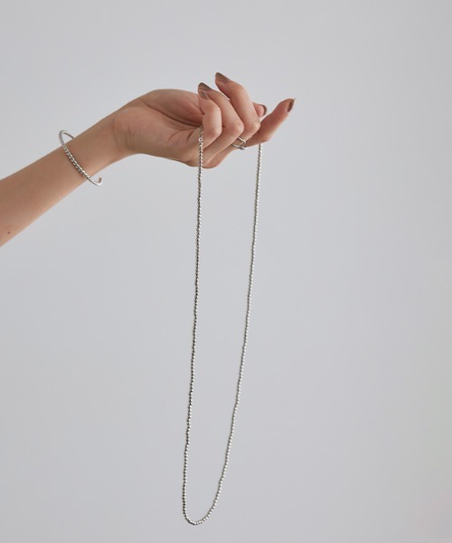 Pierrot（ピエロ）の「ブラスビーズミドルネックレス（ネックレス・レディース・シルバー/ゴールド・FREE）」の8枚目の写真