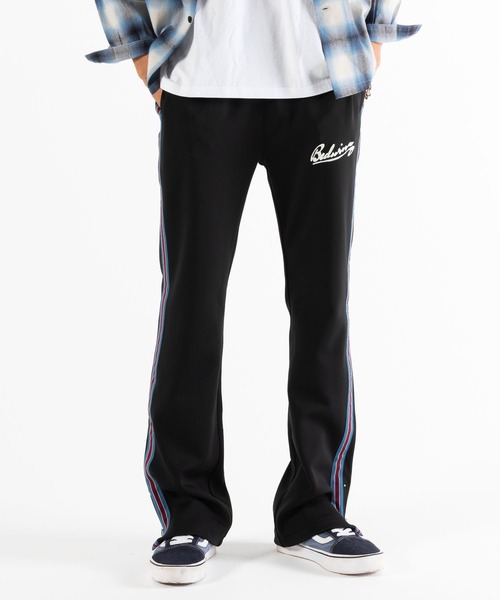BEDWIN & THE HEARTBREAKERS(ベドウィン アンド ザ ハートブレイカーズ)の「10L FLARED JERSEY PANTS "JIMI"(その他パンツ・メンズ・パープル/ブラック・X-LARGE/LARGE/MEDIUM/SMALL)」の2枚目の写真