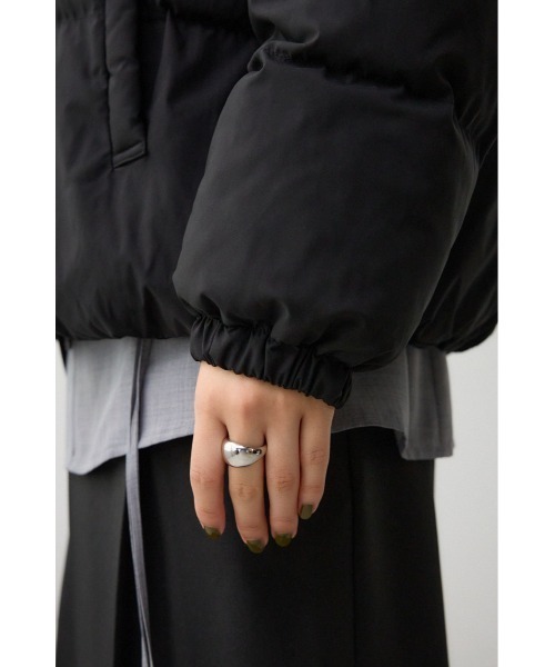AZUL by moussy(アズールバイマウジー)の「2WAY中綿スタンドコート(ダウンジャケット/コート・レディース・アイボリー/ブラック・FREE)」の15枚目の写真