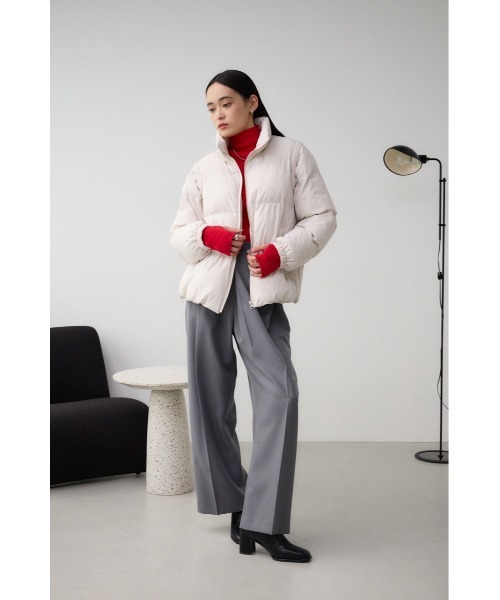 AZUL by moussy(アズールバイマウジー)の「2WAY中綿スタンドコート(ダウンジャケット/コート・レディース・アイボリー/ブラック・FREE)」の22枚目の写真