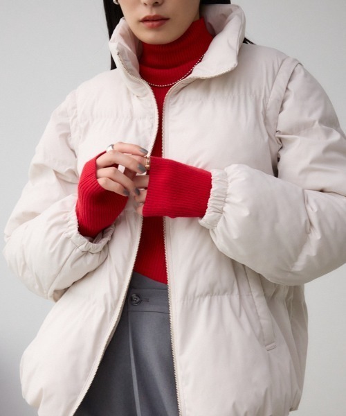 上質ダブスタ2way中綿ダウンコート 上質ダブスタ2way中綿ダウンコート A part by ダウンコート ダウン