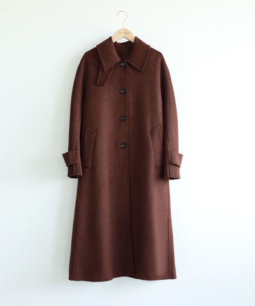 DECADE】カシミヤ ステンカラーオーバーコート（ステンカラーコート