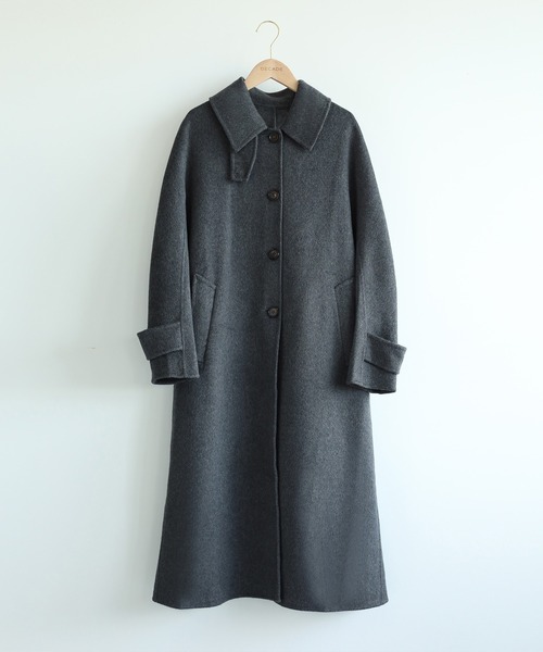 DECADE】カシミヤ ステンカラーオーバーコート（ステンカラーコート