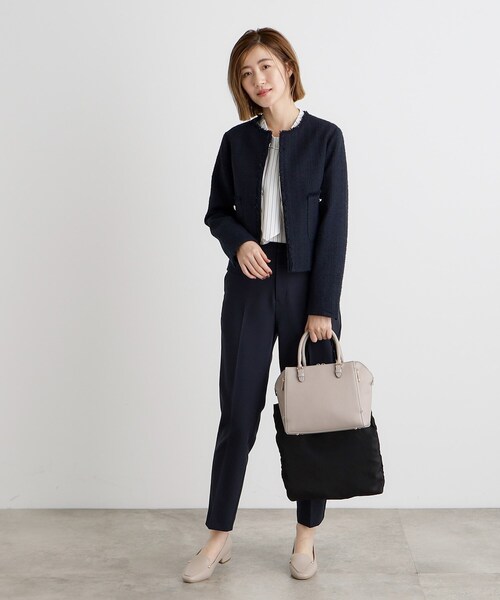 grove（グローブ）の「【人間工学】タテZipメタルベルトサブ付き2WAYトート【入卒対応可】（ショルダーバッグ・レディース・グレー/ブラック/ブラウン系その他・00）」の6枚目の写真