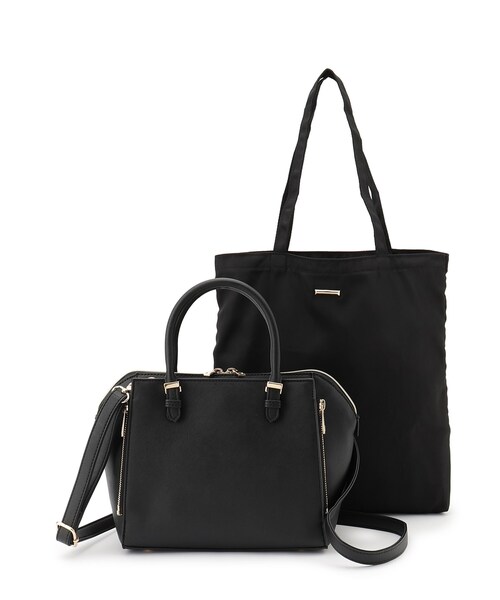 grove（グローブ）の「【人間工学】タテZipメタルベルトサブ付き2WAYトート【入卒対応可】（ショルダーバッグ・レディース・グレー/ブラック/ブラウン系その他・00）」の13枚目の写真