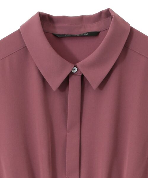 YECCA VECCA(イェッカヴェッカ)の「ベルト付きプリーツワンピース(ワンピース・レディース・パープル/ネイビー/ベージュ・FREE)」の13枚目の写真