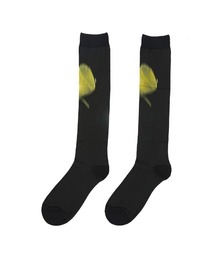 Abstract Floral Stretch Cotton-blend Socks / ソックス