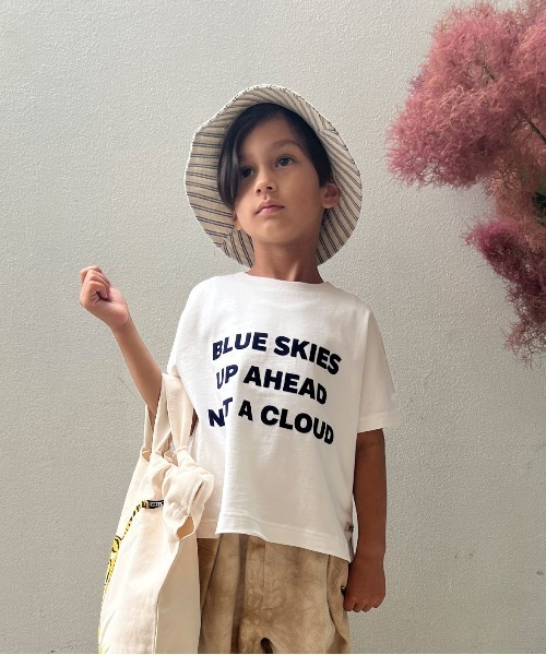 FITH（フィス）の「Smooth Cotton Jersey BLUE SKIES Tee（Tシャツ/カットソー・キッズ・グリーン/ホワイト・120/110）」の2枚目の写真