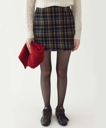 Fano Studios | チェック柄 ハイウエスト ミニスカート FD24B040【Fano Studios】(スカート)