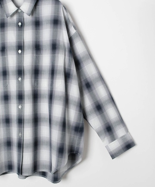 LEPSIM（レプシィム）の「オンブレチェックシャツ 242886（シャツ