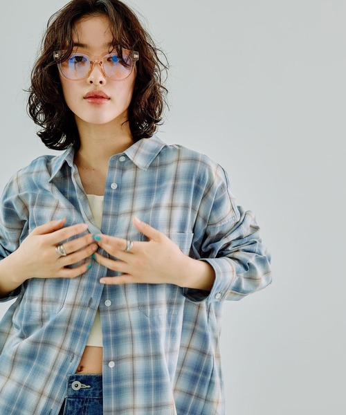 セール】オンブレチェックシャツ 242886（シャツ/ブラウス）｜LEPSIM