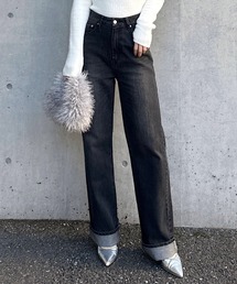 ROYAL PARTY | ラメデニムワイドパンツ(デニムパンツ)