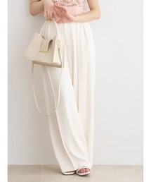 LILY BROWN | ウエストタックストレートパンツ(スラックス)