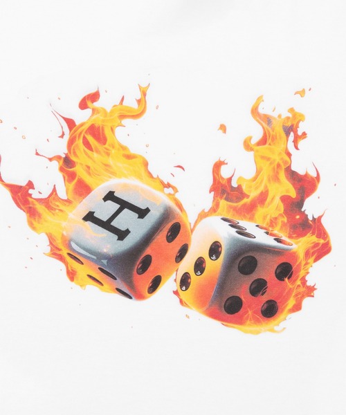 HUF（ハフ）の「ROLLIN HOT TEE（Tシャツ/カットソー・メンズ・ブラック/ホワイト・XX-LARGE/X-LARGE/LARGE/MEDIUM/SMALL）」の16枚目の写真