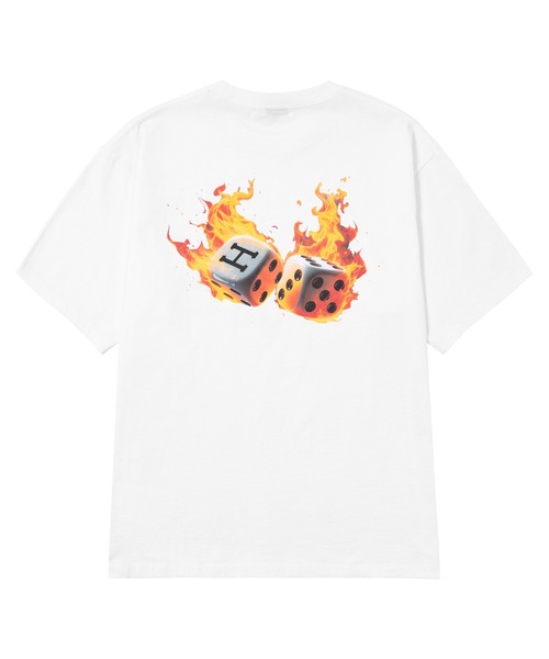 HUF（ハフ）の「ROLLIN HOT TEE（Tシャツ/カットソー・メンズ・ブラック/ホワイト・XX-LARGE/X-LARGE/LARGE/MEDIUM/SMALL）」の7枚目の写真