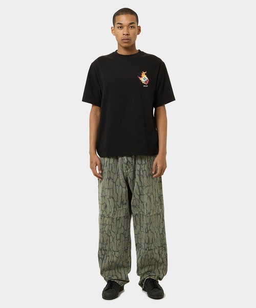 HUF（ハフ）の「ROLLIN HOT TEE（Tシャツ/カットソー・メンズ・ブラック/ホワイト・XX-LARGE/X-LARGE/LARGE/MEDIUM/SMALL）」の8枚目の写真