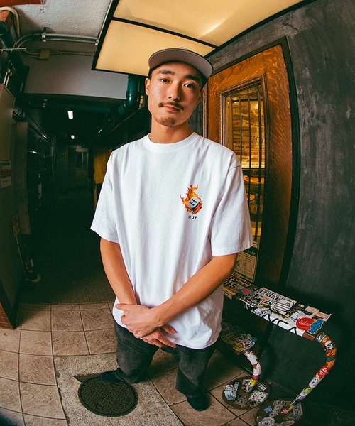 HUF（ハフ）の「ROLLIN HOT TEE（Tシャツ/カットソー・メンズ・ブラック/ホワイト・XX-LARGE/X-LARGE/LARGE/MEDIUM/SMALL）」の19枚目の写真