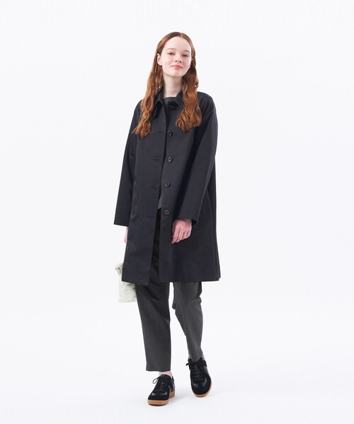 MACKINTOSH PHILOSOPHY(マッキントッシュ フィロソフィー)の「【WEB&一部店舗限定】ダブルクロスステンカラーコート(ステンカラーコート・レディース・ベージュ/ダークネイビー・36/38)」の3枚目の写真