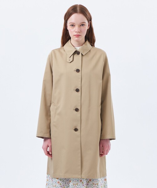 MACKINTOSH PHILOSOPHY(マッキントッシュ フィロソフィー)の「【WEB&一部店舗限定】ダブルクロスステンカラーコート(ステンカラーコート・レディース・ベージュ/ダークネイビー・36/38)」の5枚目の写真