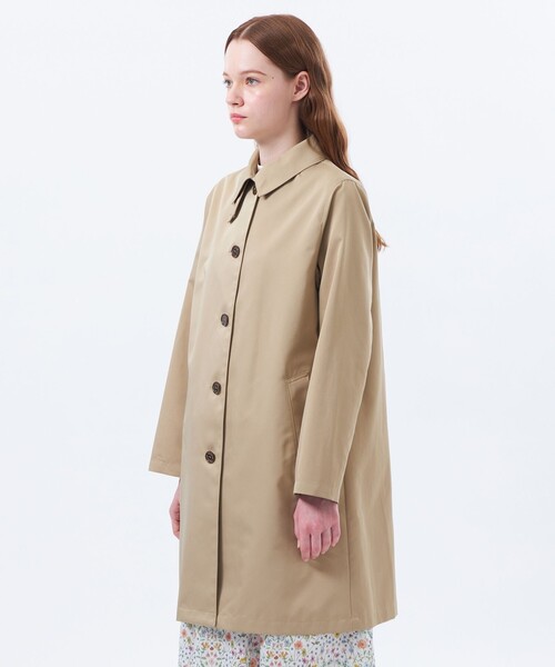 MACKINTOSH PHILOSOPHY(マッキントッシュ フィロソフィー)の「【WEB&一部店舗限定】ダブルクロスステンカラーコート(ステンカラーコート・レディース・ベージュ/ダークネイビー・36/38)」の6枚目の写真
