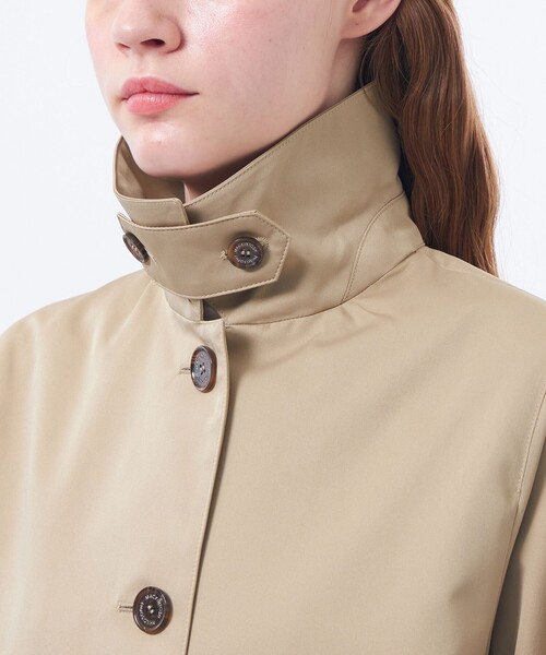 MACKINTOSH PHILOSOPHY(マッキントッシュ フィロソフィー)の「【WEB&一部店舗限定】ダブルクロスステンカラーコート(ステンカラーコート・レディース・ベージュ/ダークネイビー・36/38)」の8枚目の写真
