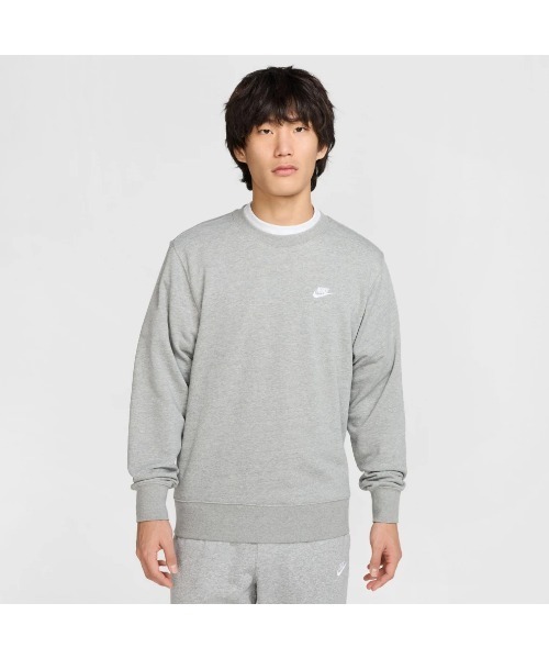 NIKE（ナイキ）の「《NIKEアパレル》ｸﾗﾌﾞ FT L/S ｸﾙｰ（Tシャツ/カットソー・メンズ・ヘザーグレー/ブラック/オフホワイト/グレー系その他・XL/S/M/L/2XL）」の3枚目の写真