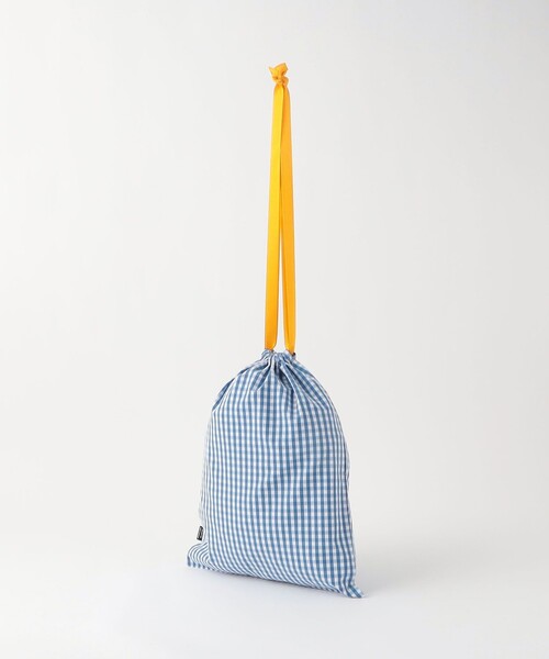 green label relaxing(グリーンレーベルリラクシング)の「巾着バッグ(L)(エコバッグ/サブバッグ・キッズ・ライラック/コバルトブルー・FREE)」の5枚目の写真