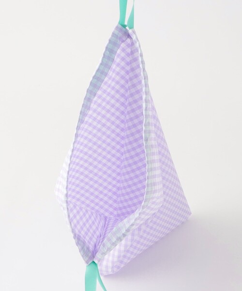 green label relaxing(グリーンレーベルリラクシング)の「巾着バッグ(L)(エコバッグ/サブバッグ・キッズ・ライラック/コバルトブルー・FREE)」の13枚目の写真