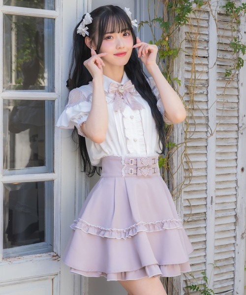 ROJITA(ロジータ)の「ベルトリボンデザインスカート(スカート・レディース・チェック/ピンク/ブラック/その他/グレー・FREE)」の8枚目の写真