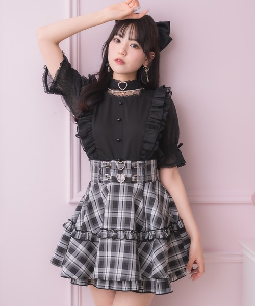 ROJITA(ロジータ)の「ベルトリボンデザインスカート(スカート・レディース・チェック/ピンク/ブラック/その他/グレー・FREE)」の11枚目の写真