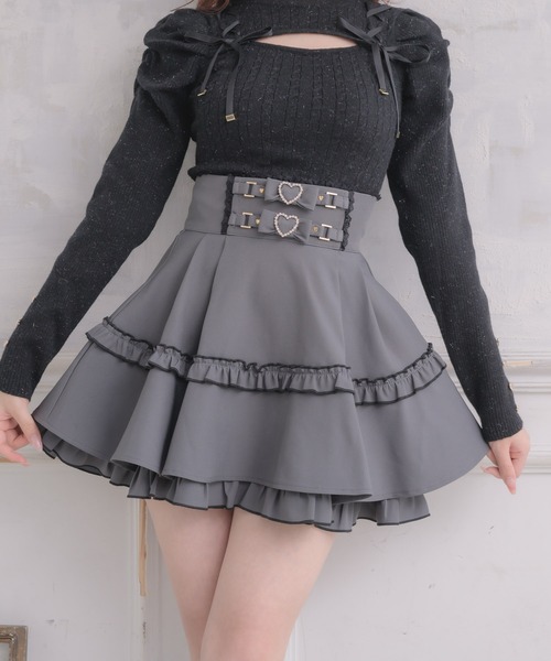 ROJITA(ロジータ)の「ベルトリボンデザインスカート(スカート・レディース・チェック/ピンク/ブラック/その他/グレー・FREE)」の15枚目の写真