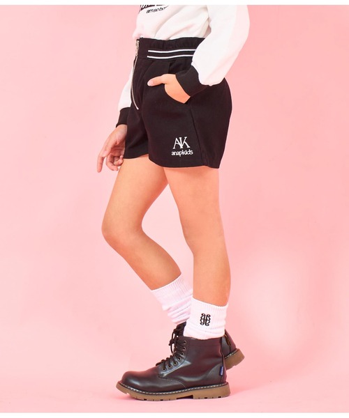 ANAP kids(アナップキッズ)の「ウエストゴムデザインジップ付ショートパンツ(その他パンツ・キッズ・ブラック/ブルー・130cm/120cm/110cm)」の18枚目の写真