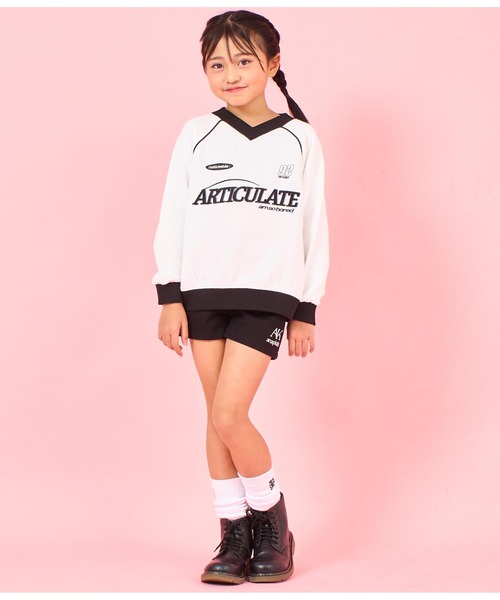 ANAP kids(アナップキッズ)の「ウエストゴムデザインジップ付ショートパンツ(その他パンツ・キッズ・ブラック/ブルー・130cm/120cm/110cm)」の22枚目の写真