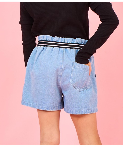 ANAP kids(アナップキッズ)の「ウエストゴムデザインジップ付ショートパンツ(その他パンツ・キッズ・ブラック/ブルー・130cm/120cm/110cm)」の12枚目の写真