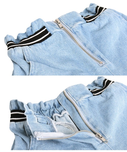 ANAP kids(アナップキッズ)の「ウエストゴムデザインジップ付ショートパンツ(その他パンツ・キッズ・ブラック/ブルー・130cm/120cm/110cm)」の13枚目の写真