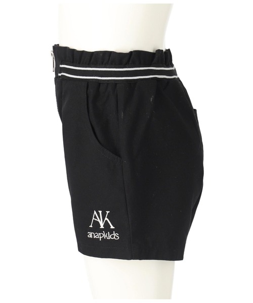 ANAP kids(アナップキッズ)の「ウエストゴムデザインジップ付ショートパンツ(その他パンツ・キッズ・ブラック/ブルー・130cm/120cm/110cm)」の3枚目の写真
