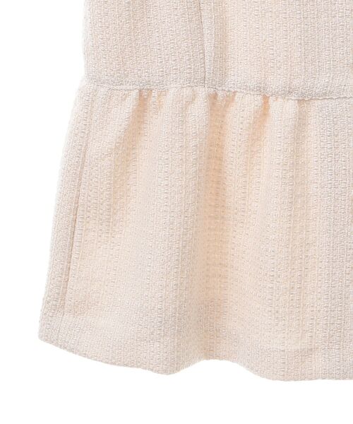 YECCA VECCA（イェッカヴェッカ）の「ツイードペプラムジレ（その他アウター・レディース・オフホワイト/ブラック・FREE）」の8枚目の写真