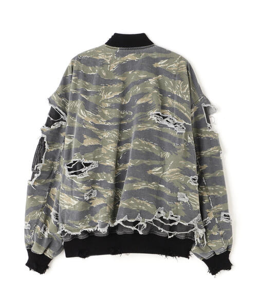 DankeSchon/ダンケシェーン/LAYER RIPSTOP CAMO&DENIM MA-1