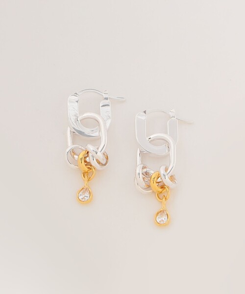 LAPUIS（ラピュイ）の「＜LAPUIS＞Bijou Coil ピアス -2WAY-（ピアス（両耳用）・レディース・その他1/ゴールド・FREE）」の12枚目の写真