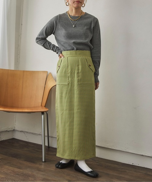feepur by saya(フェピュールバイサヤ)の「【XSサイズあり】カラーチェックタイトスカート(スカート・レディース・グレー/ブルー/イエロー・MEDIUM/X-SMALL)」の20枚目の写真