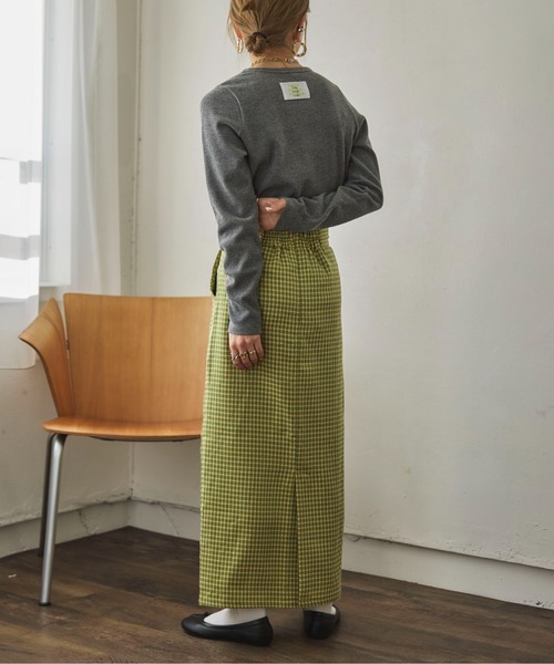 feepur by saya(フェピュールバイサヤ)の「【XSサイズあり】カラーチェックタイトスカート(スカート・レディース・グレー/ブルー/イエロー・MEDIUM/X-SMALL)」の21枚目の写真