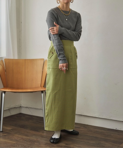 feepur by saya(フェピュールバイサヤ)の「【XSサイズあり】カラーチェックタイトスカート(スカート・レディース・グレー/ブルー/イエロー・MEDIUM/X-SMALL)」の19枚目の写真