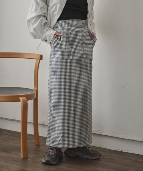 feepur by saya(フェピュールバイサヤ)の「【XSサイズあり】カラーチェックタイトスカート(スカート・レディース・グレー/ブルー/イエロー・MEDIUM/X-SMALL)」の12枚目の写真