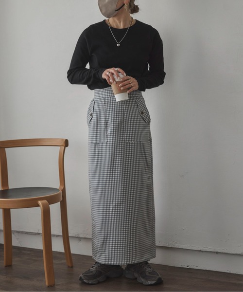 feepur by saya(フェピュールバイサヤ)の「【XSサイズあり】カラーチェックタイトスカート(スカート・レディース・グレー/ブルー/イエロー・MEDIUM/X-SMALL)」の13枚目の写真