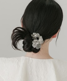 SMELLY | メタルフラワー3セットヘアカフ(その他ヘアアクセサリー)