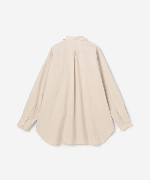 HAVERSACK（ハバーザック）の「HAVERSACK | 〈別注〉丸襟シャツ MEN（シャツ/ブラウス・メンズ・ベージュ/チャコール・M/L/XL）」の10枚目の写真