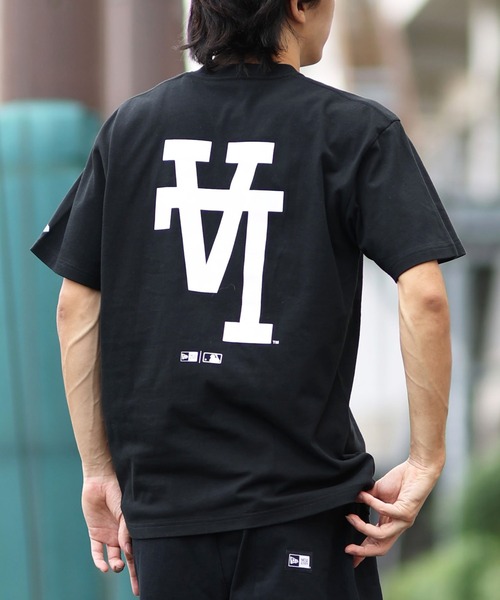 NEW ERA(ニューエラ)の「NEW ERA/ニューエラ 半袖Tシャツ バックプリント 14410095/14410096(Tシャツ/カットソー・メンズ・ブラック/ホワイト・M/L/XL/XXL)」の1枚目の写真