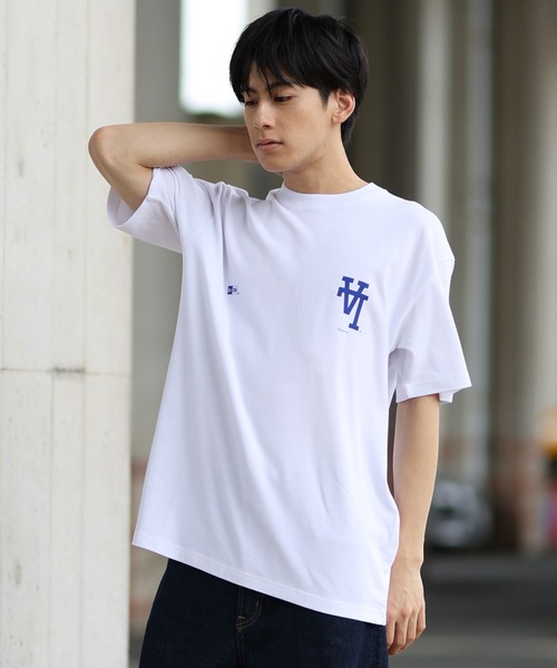 NEW ERA(ニューエラ)の「NEW ERA/ニューエラ 半袖Tシャツ バックプリント 14410095/14410096(Tシャツ/カットソー・メンズ・ブラック/ホワイト・M/L/XL/XXL)」の7枚目の写真